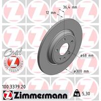 Zimmermann Rear Brake Disc Rotor Pair  8W0-615-601C