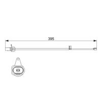 Genuine Bosch Front Left Brake Wear Sensor AP609