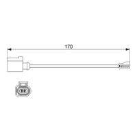 Genuine Bosch Front Brake Pad Wear Sensor AP612