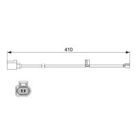 Genuine Bosch Front Brake Pad Wear Sensor AP616