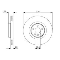 Genuine Bosch Front Brake Rotors Discs Set BD1294