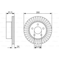 Genuine Bosch Front Brake Rotors Discs Set BD1336