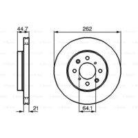 Genuine Bosch Front Brake Rotors Discs Set BD143