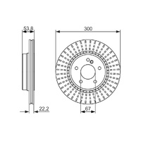 Genuine Bosch Rear Brake Rotors Set BD1497