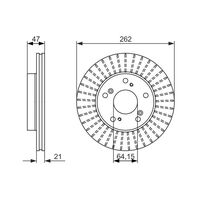 Genuine Bosch Front Brake Rotors Discs Set BD1524