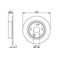 Genuine Bosch Rear Brake Rotors Discs Set BD1569