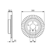 Genuine Bosch Rear Brake Rotors Set BD1605