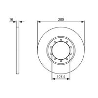 Genuine Bosch Rear Brake Rotors Discs Set BD1888