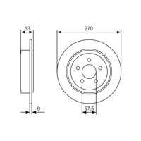 Genuine Bosch Rear Brake Rotors Discs Set BD2139