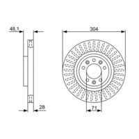 Genuine Bosch Front Brake Rotors Discs Set BD2149
