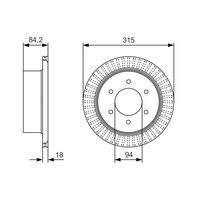 Genuine Bosch Rear Brake Rotors Discs Set BD2171