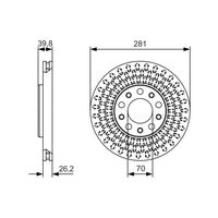 Genuine Bosch Front Brake Rotors Discs Set BD2181