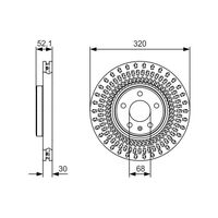 Genuine Bosch Front Brake Rotors Discs Set BD2188