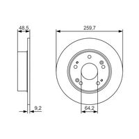 Genuine Bosch Front Brake Rotors Discs Set BD2329