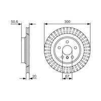 Genuine Bosch Rear Brake Rotors Discs Set BD2416