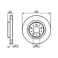 Genuine Bosch Front Brake Rotors Set BD385