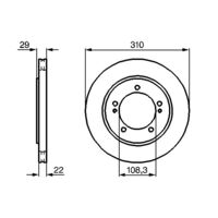 Genuine Bosch Front Brake Rotors Discs Set BD739