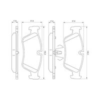 Genuine Bosch Front Brake Pads BP1006