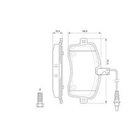 Genuine Bosch Front Brake Pads BP1007