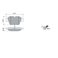 Genuine Bosch Rear Brake Pads BP1009