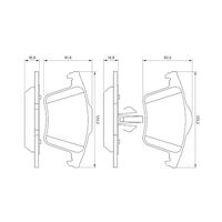 Genuine Bosch Rear Brake Pads BP1012