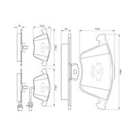 Genuine Bosch Front Brake Pads BP1013