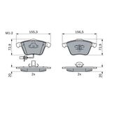 Genuine Bosch Front Brake Pads BP1014