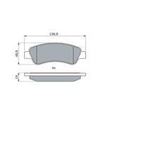 Genuine Bosch Rear Brake Pads BP1020