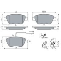 Genuine Bosch Front Brake Pads BP1023