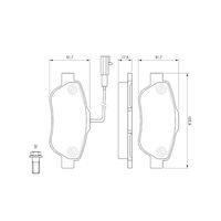 Genuine Bosch Front Brake Pads BP1024