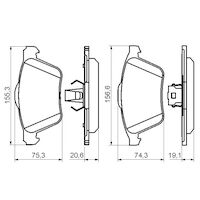 Genuine Bosch Front Brake Pads BP1070