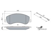 Genuine Bosch Front Brake Pads BP1081