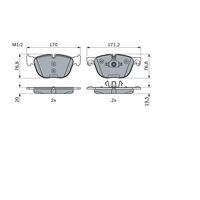 Genuine Bosch Front Brake Pads BP1109