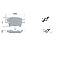 Genuine Bosch Rear Brake Pads BP1110