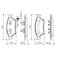 Genuine Bosch Front Brake Pads BP1111