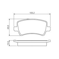 Genuine Bosch Rear Brake Pads BP1120