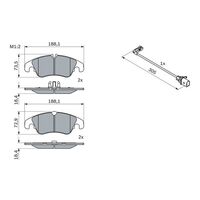 Genuine Bosch Front Brake Pads BP1131