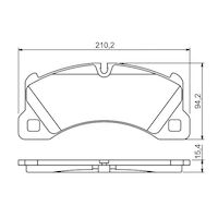 Genuine Bosch Front Brake Pads BP1142