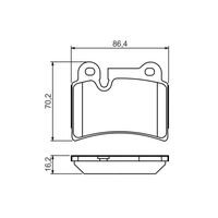 Genuine Bosch Rear Brake Pads BP1146