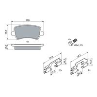 Genuine Bosch Rear Brake Pads BP1149