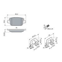 Genuine Bosch Rear Brake Pads BP1150