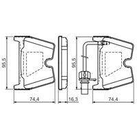 Genuine Bosch Front Brake Pads BP1152