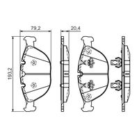 Genuine Bosch Front Brake Pads BP1153