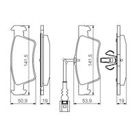 Genuine Bosch Rear Brake Pads BP1155