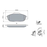 Genuine Bosch Front Brake Pads BP1173