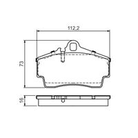 Genuine Bosch Rear Brake Pads BP1177