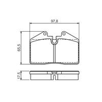 Genuine Bosch Rear Brake Pads BP1179
