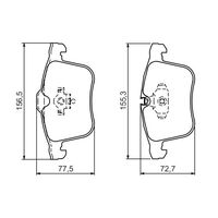 Genuine Bosch Front Brake Pads BP1192