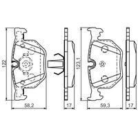 Genuine Bosch Rear Brake Pads BP1198
