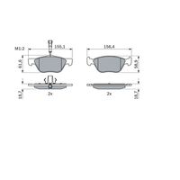 Genuine Bosch Front Brake Pads BP120